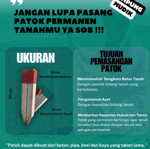pentingnya pasang patok permanen tanah untuk mencegah sengketa