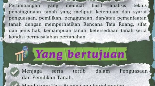 pertimbangan teknis pertanahan ptp solok selatan