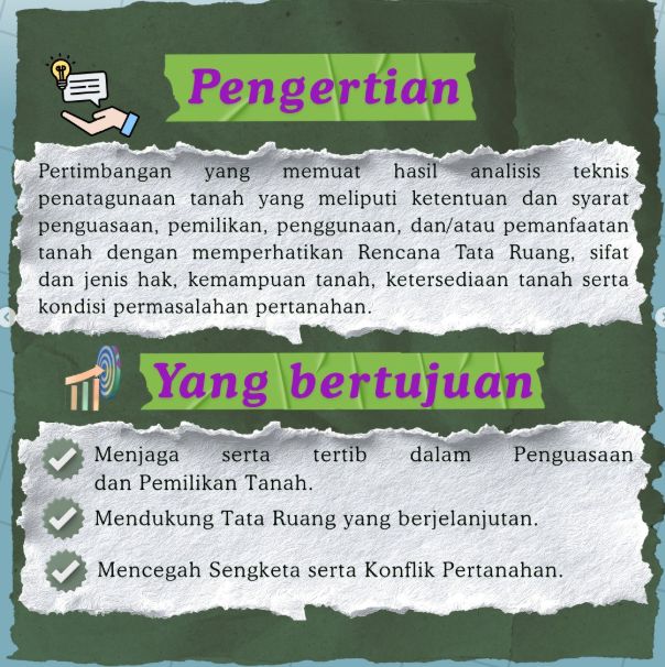 pertimbangan teknis pertanahan ptp solok selatan