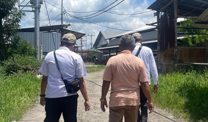 Kantor Pertanahan Pasbar Tinjau Lokasi Permohonan PKKPR